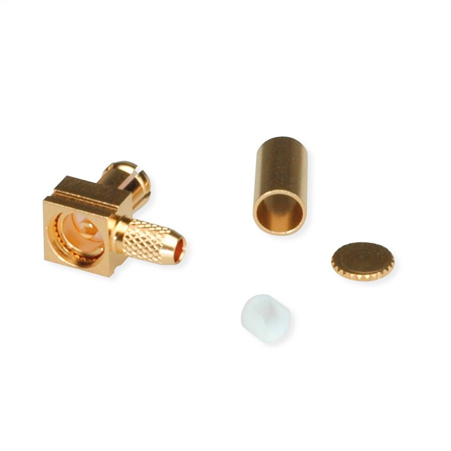 TELEGÄRTNER Connecteur MCX coudé pour RG-316/U plaqué or