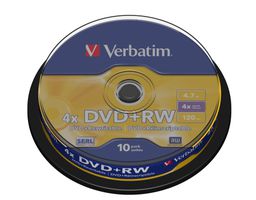 Verbatim DVD+RW Matt Silver 4.7Go DVD+RW 10pièce(s)