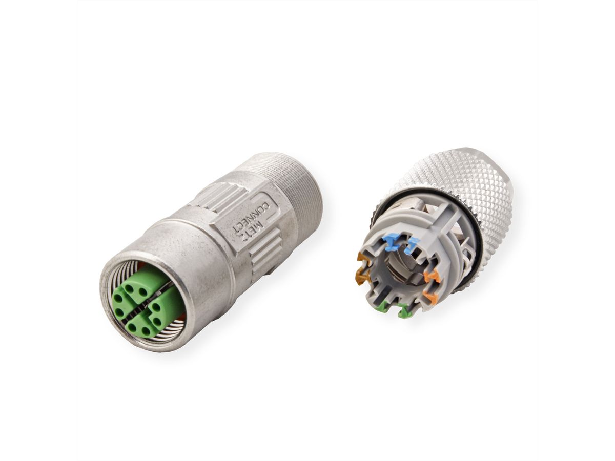 METZ CONNECT M12 connecteur codage X IP67, confectionner sur site