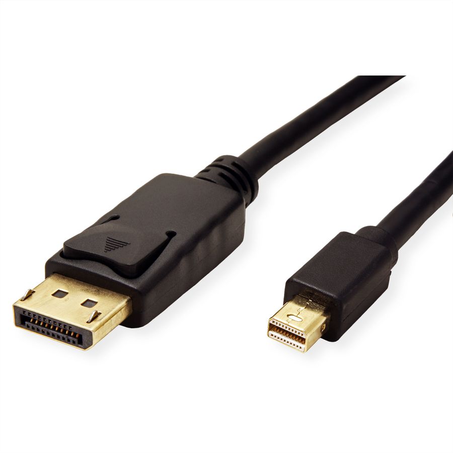ROLINE Câble Mini DisplayPort v1.4, mDP M - DP M, noir, 2 m
