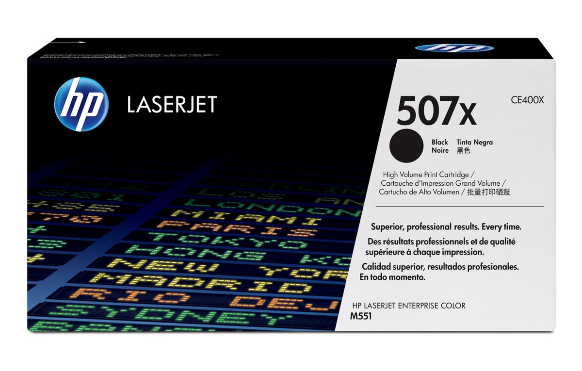 HP 507X toner LaserJet noir grande capacité authentique