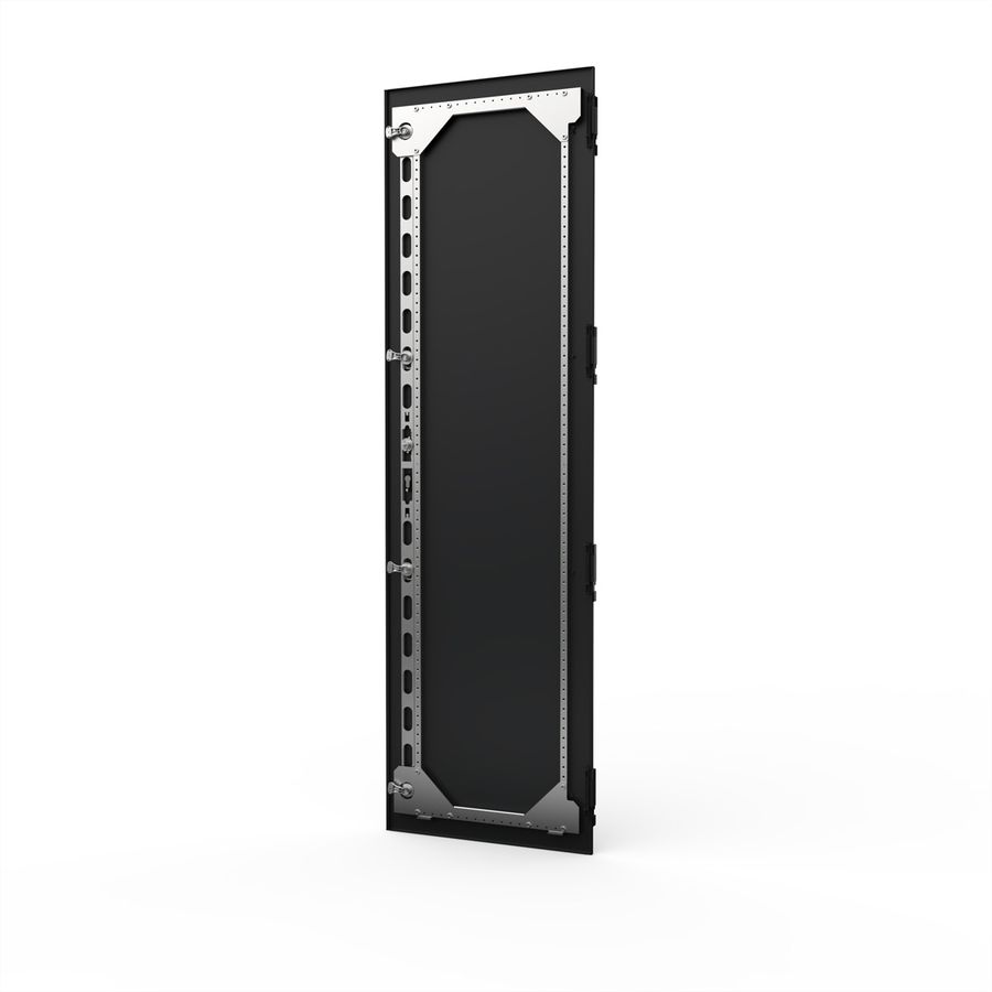 SCHROFF Porte 2000H 600L EMC séismique fermeture à 4 points RAL7021