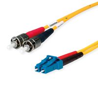 TELEGÄRTNER Câble adaptateur duplex 9/125 OS2, 2x ST, 1x LC Duplex, jaune, 3 m