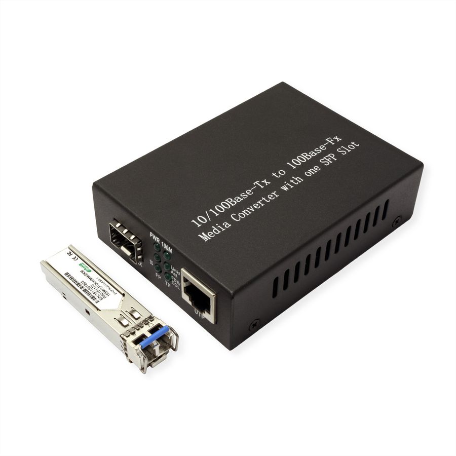 VALUE Convertisseur Fast Ethernet, RJ-45 - LC (avec module mini-GBIC)