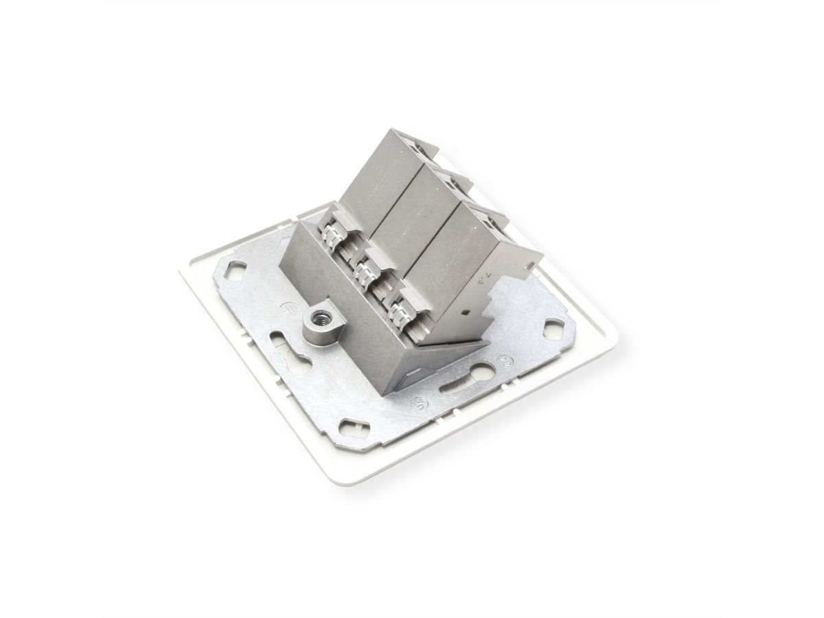 METZ CONNECT C6Amodul 3 ports 180°M AP blanc pur
