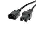VALUE Câble IEC320/C14 M - C15 F, H05RN-F, noir, 1 m