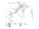 VALUE Bras LCD, 5 articulations, fixation sur table