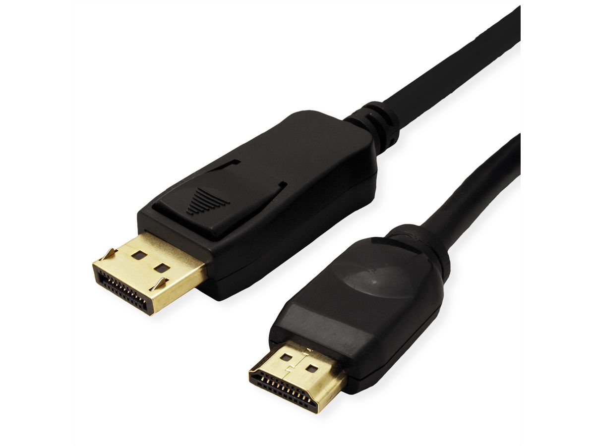 VALUE Câble DisplayPort DP - UHDTV, M/M, noir, 7,5 m