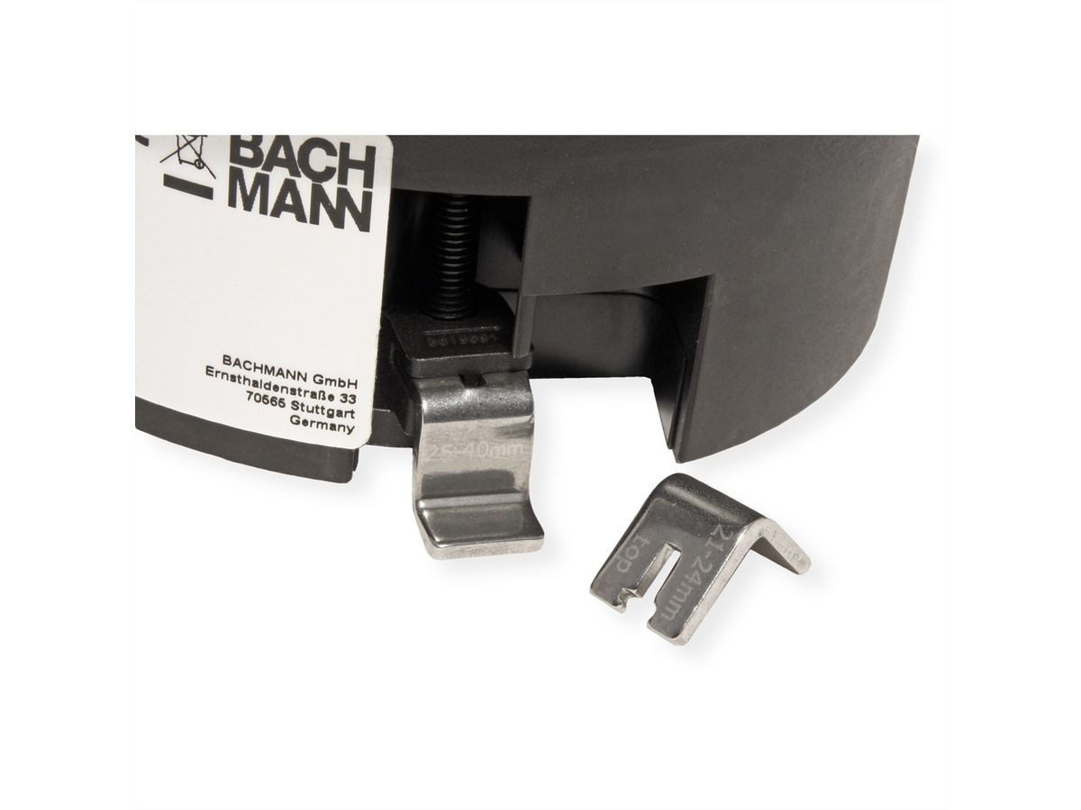 BACHMANN TWIST 2 1xUTE 1xUSB A/C 22W 2,0m AEH RAL9005 30GE rond, Mess.p.Ph. 3G4 CEE32A Lan Commutation p.D.