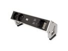 BACHMANN DESK2 2xUTE 1xUSB A&C 22W 1xCM 0,2m GST18 INOX