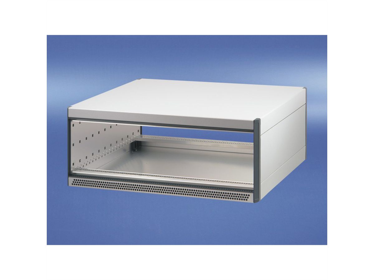 SCHROFF RatiopacPRO AIR Coffret de bureau, blindage rétrofitable, garniture avant, 4/5 U, 63 HP, 375 mm