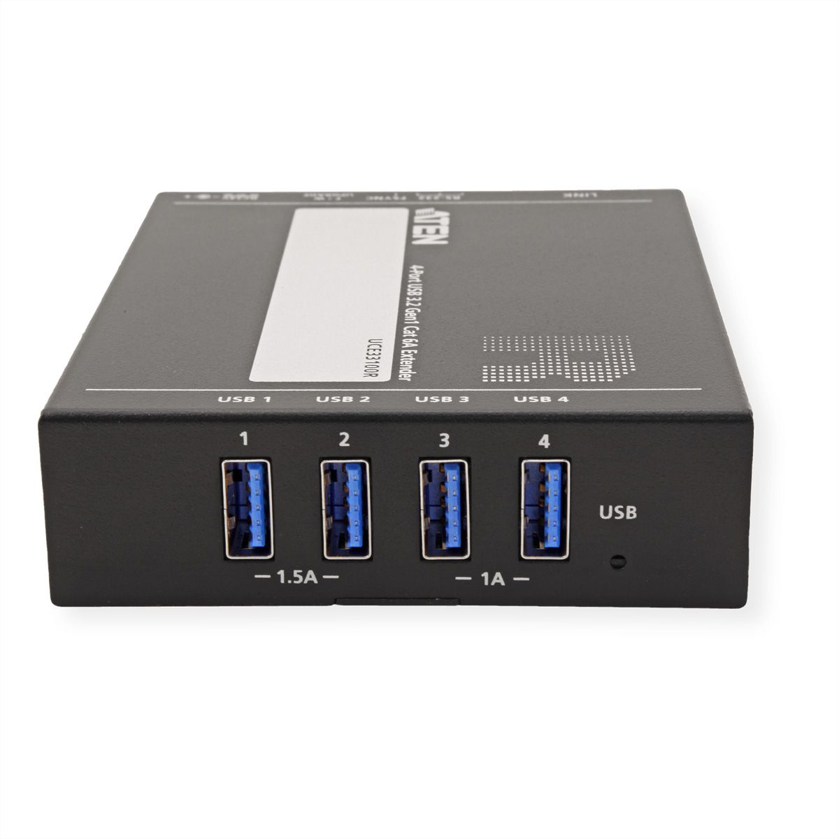 ATEN UCE33100 Prolongateur USB 3.2 Gen 1 Cat 6A à 4 ports, jusqu'à 100 m