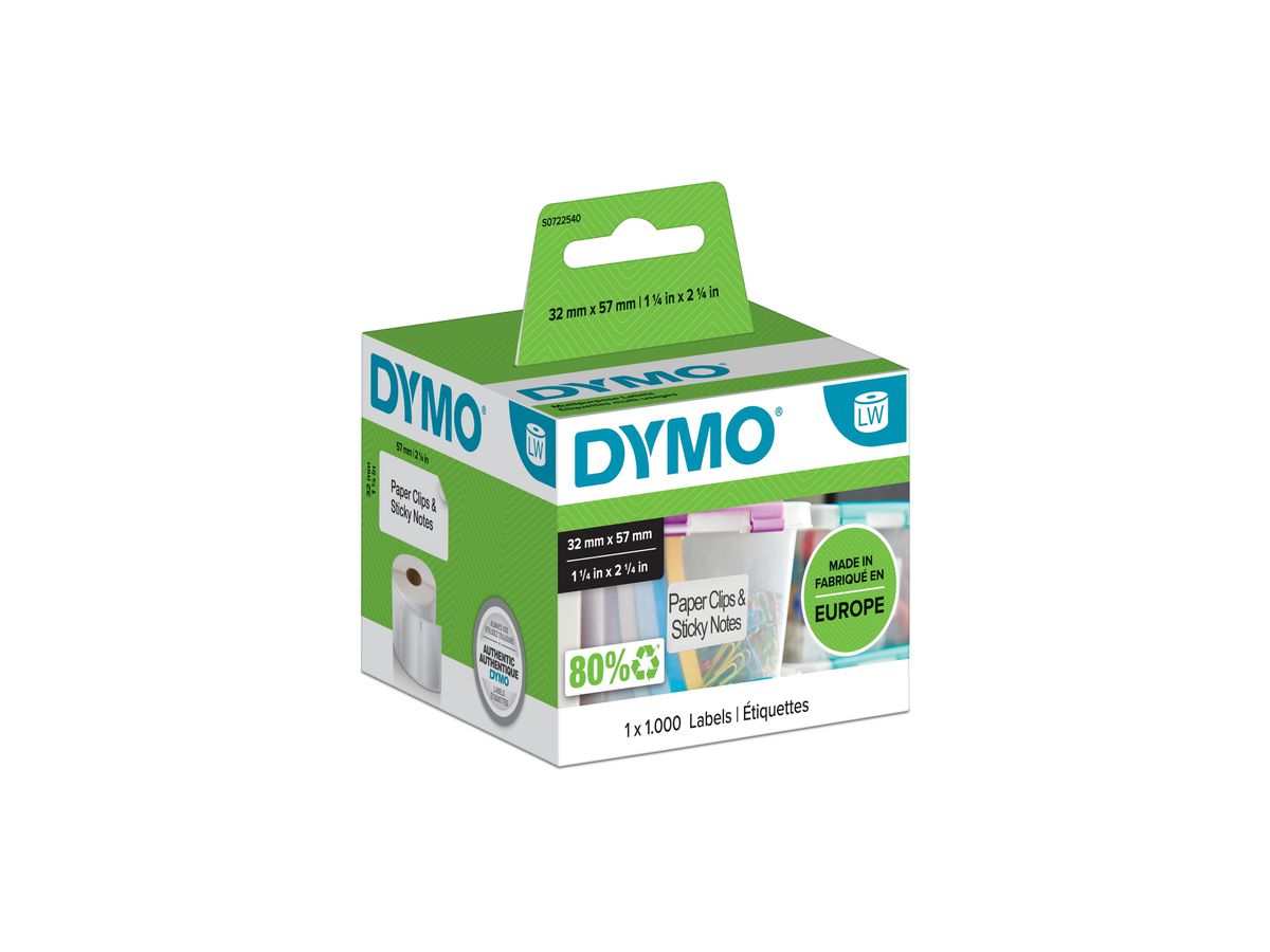 DYMO LW - Étiquettes multi-usages - 32 x 57 mm - S0722540