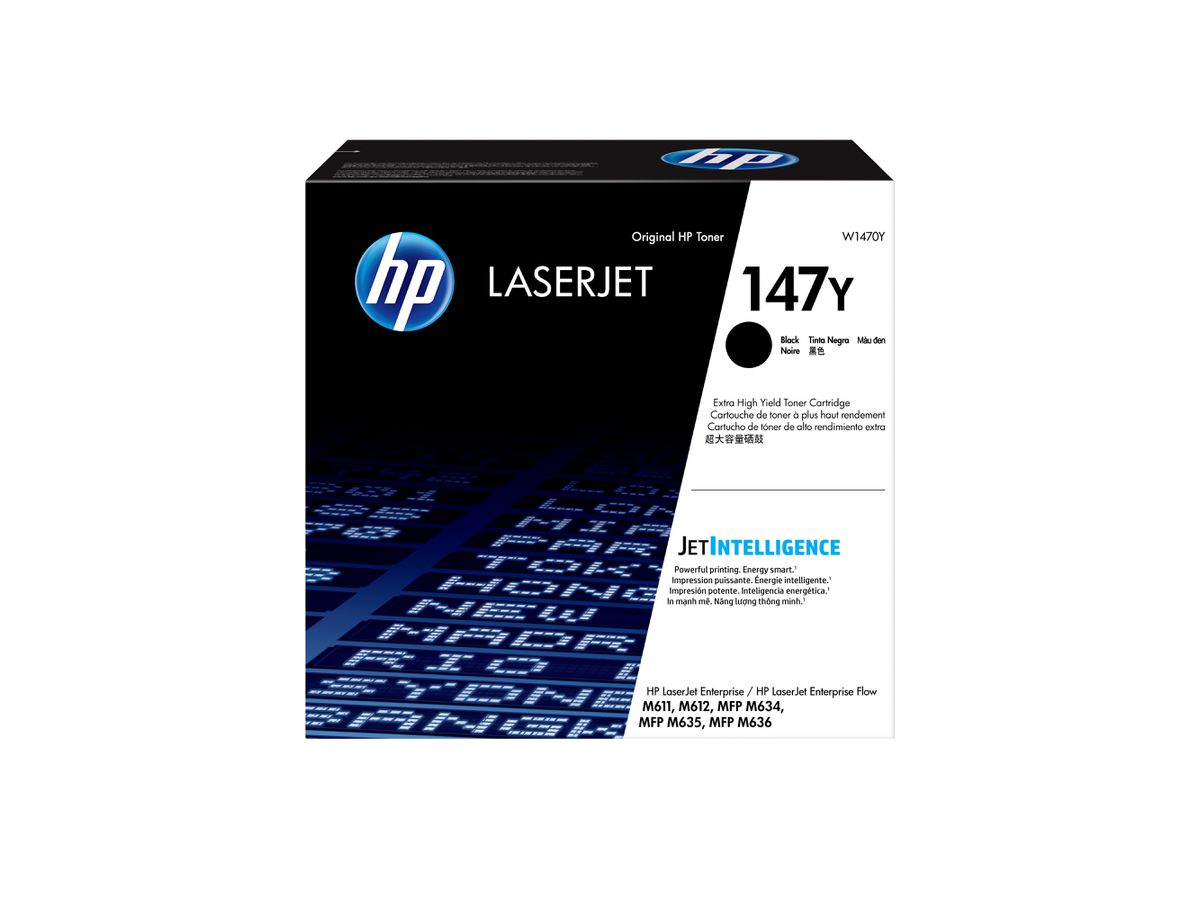 HP Toner noir extra grande capacité LaserJet authentique 147Y