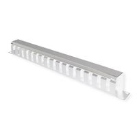 VALUE Plaque 19", 1 UH avec canal de rangement 40 x 40 mm, gris
