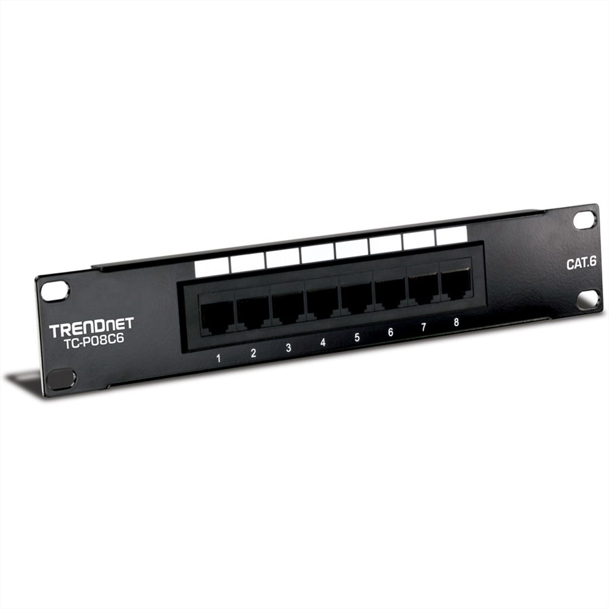 TRENDnet TC-P08C6 Panneau de brass. 10" 8 ports Cat. 6 non-blindé