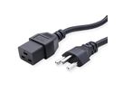 Câble d'alimentation T23 - IEC320-C19 16A/250V, 2m, noir, suisse, 2,0m