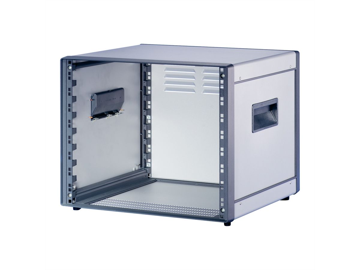 SCHROFF Comptec 19" Desktop Case, non blindé, capot alu, 12 U, 84 HP, 600 mm