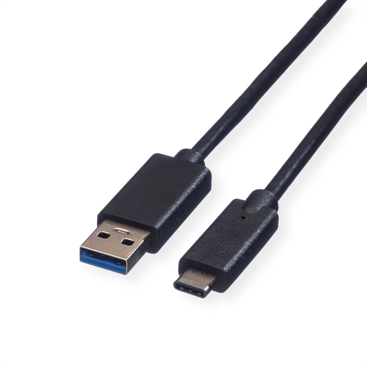 ROLINE GREEN Câble USB 3.2 Gen 1, A-C, M/M, noir, 1 m
