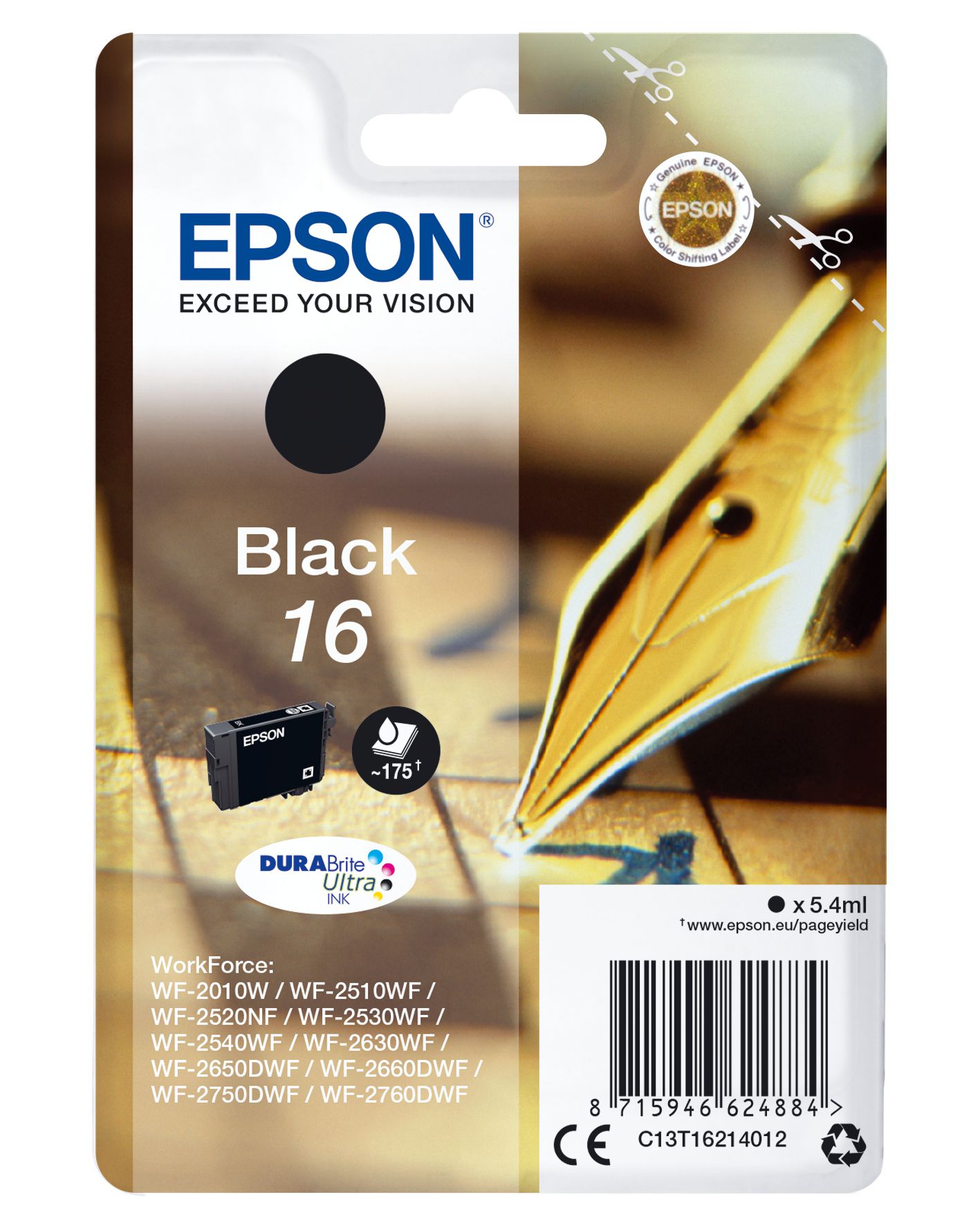 Epson Pen and crossword Cartouche "Stylo à plume" - Encre Durabrite N