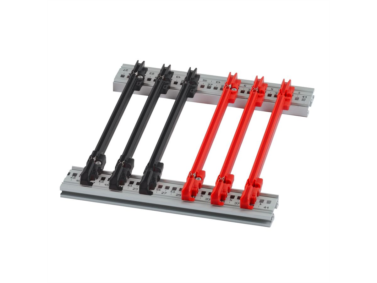 SCHROFF Guide-cartes STD 70T 2MM rouge