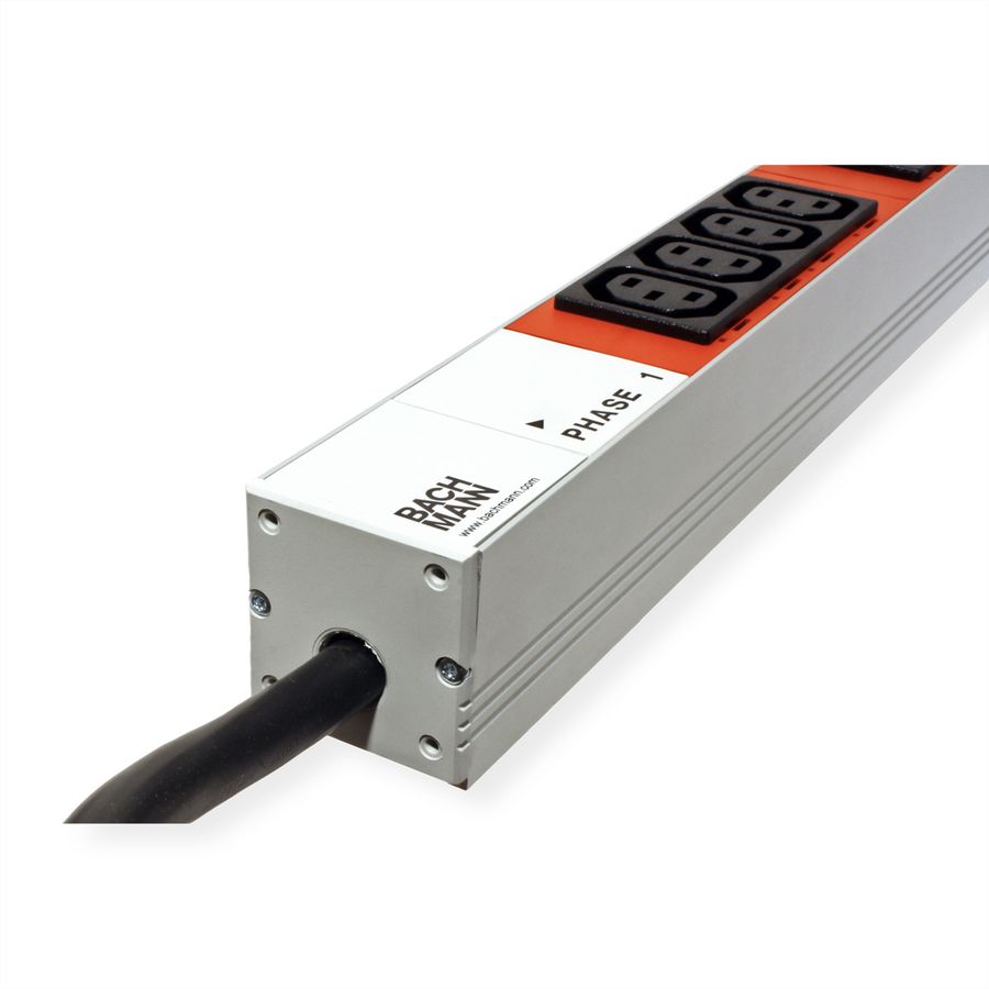 BACHMANN IT PDU ALU 1U 24x C13 3x C19 CEE 3x16A rouge