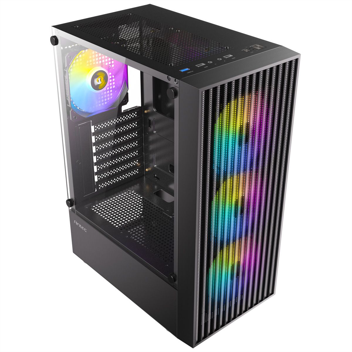 ANTEC AX27 RGB Elite Boîtier PC Midi Tower Gaming ATX, noir