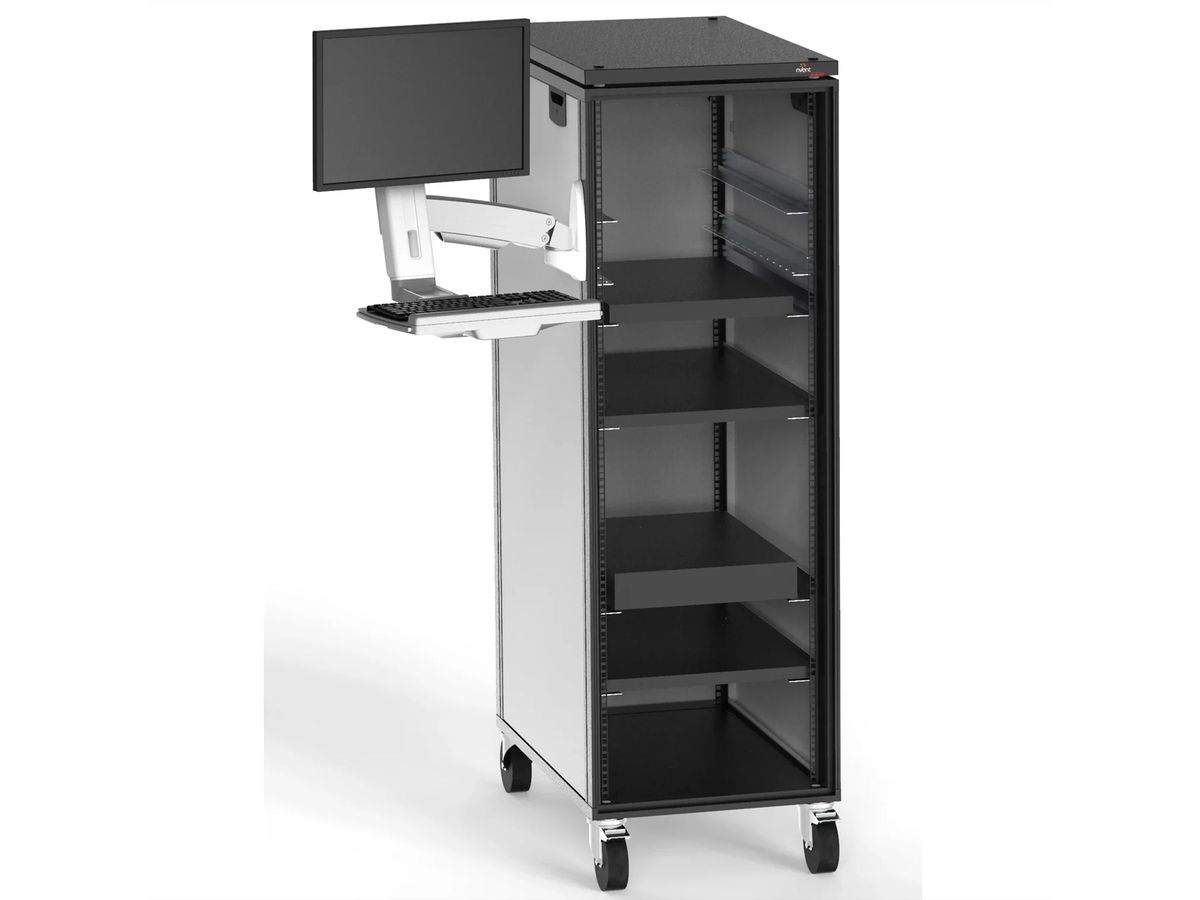 SCHROFF Bras support réglable pour moniteur avec tablette pour clavier (Vamonitor), max. 8 kg