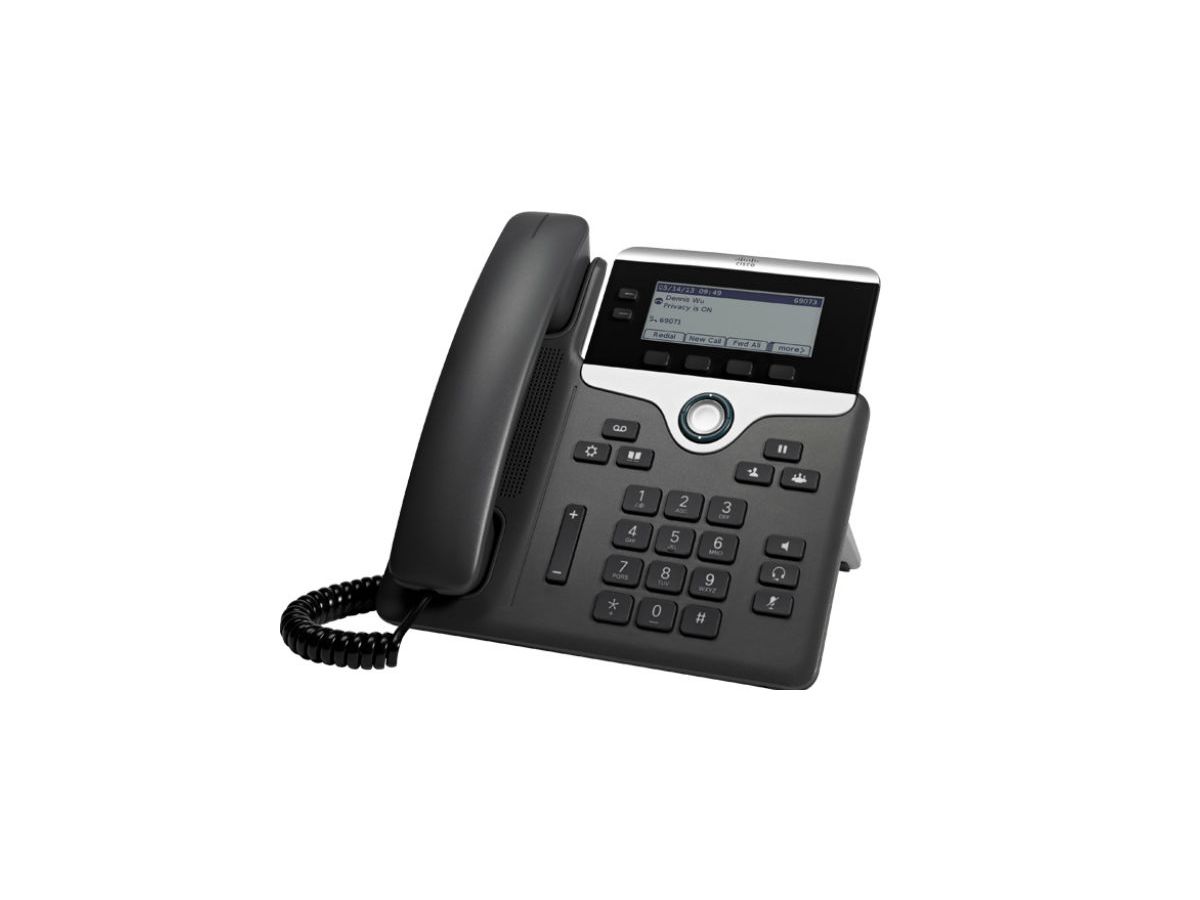 Cisco 7811 téléphone fixe Noir, Argent Combiné filaire LED 1 lignes