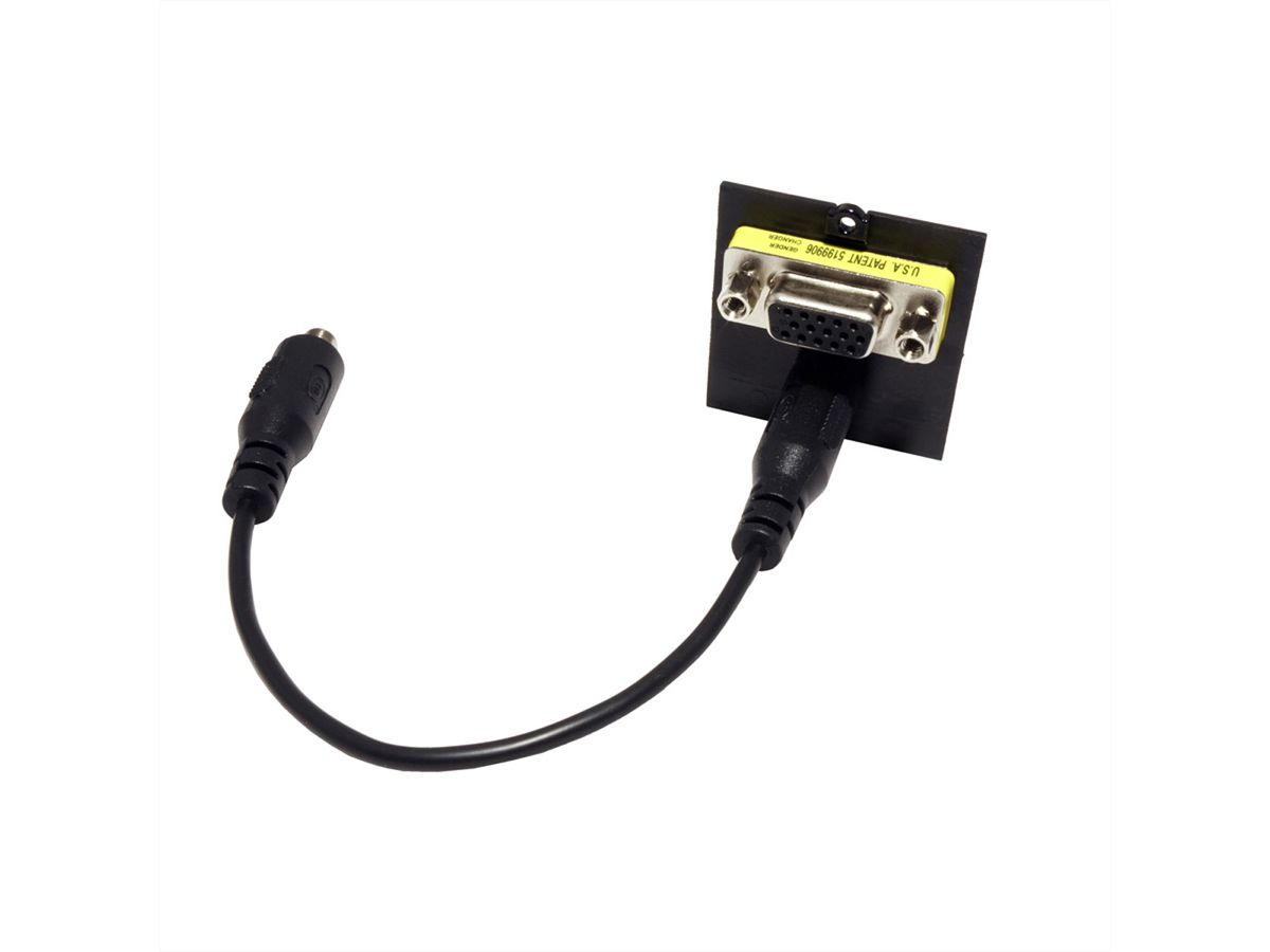 BACHMANN Module Custom 1x VGA+ Audio 3.5 mm Stéréo, noir
