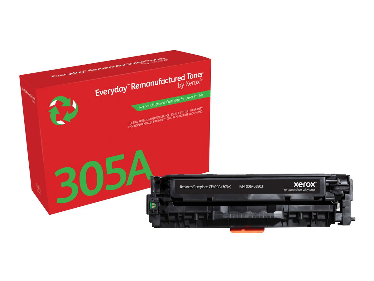 Everyday Toner Noir ™ de Xerox compatible avec HP 305A (CE410A), Capacité standard