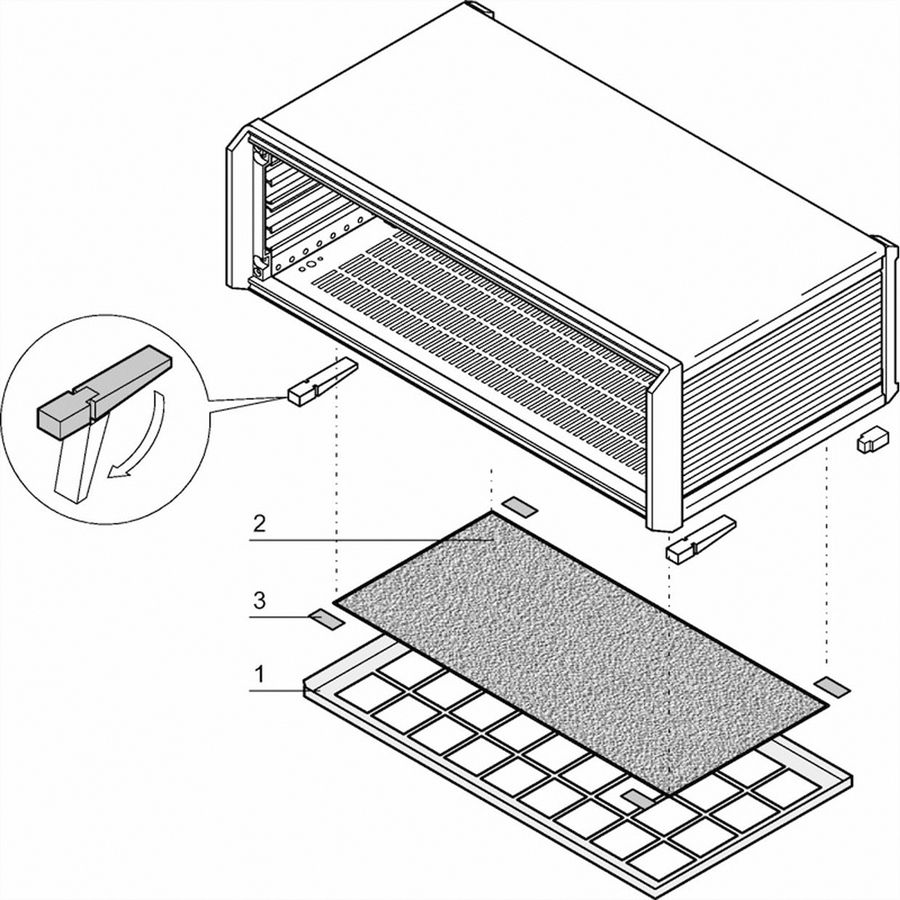 SCHROFF PropacPRO Filtre à air, 63 HP
