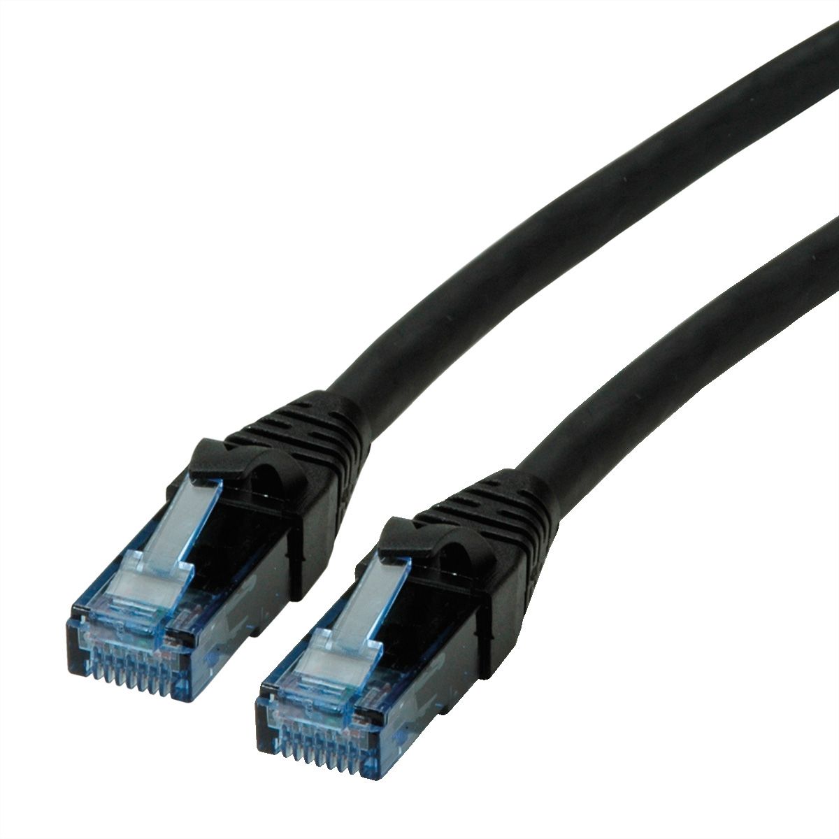 Cordon ROLINE UTP Cat.6A / 10 Gigabit, Component Level, LSOH, noir, 7,5 m