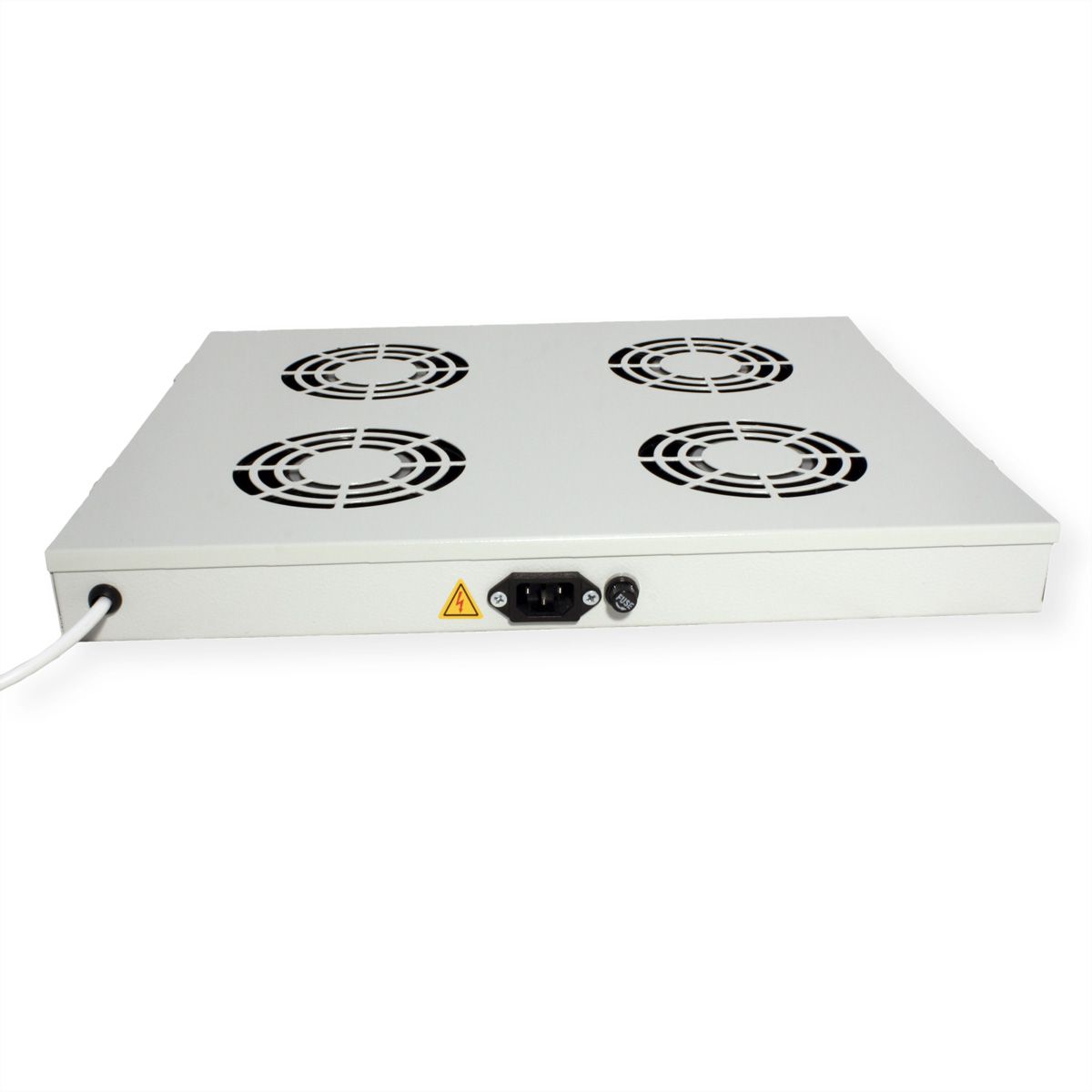 ROLINE 19" Unité de ventilation, 4 ventilateurs, Thermostat gris