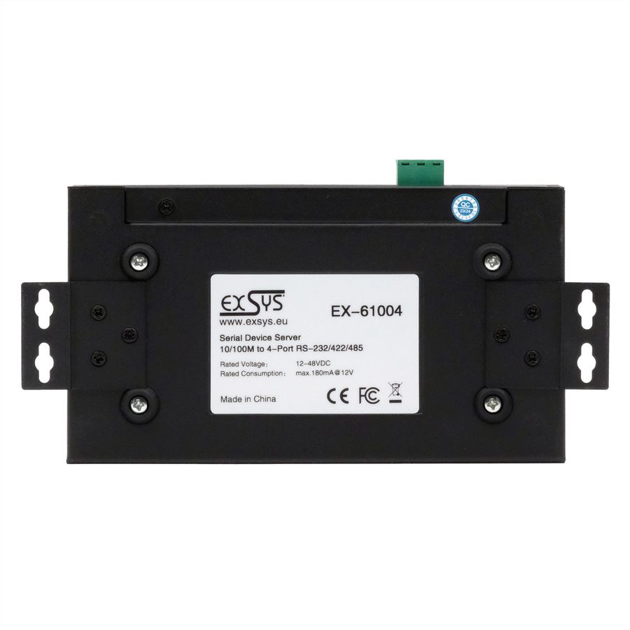 EXSYS EX-61004 Ethernet vers 4x RS-232/422/485