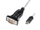 ROLINE Convertisseur USB / série, type C - RS232, noir, 1,8 m