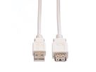 VALUE Câble USB 2.0 Type A-A, M/F, blanc, 3 m