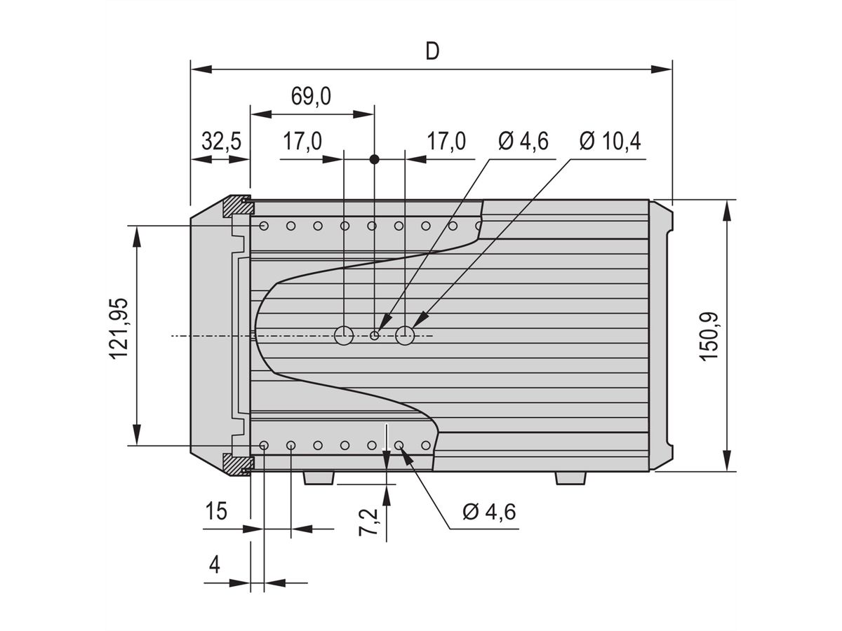 SCHROFF PropacPRO Mallette portable, non blindée, 3 U, 42 CV, 386 mm