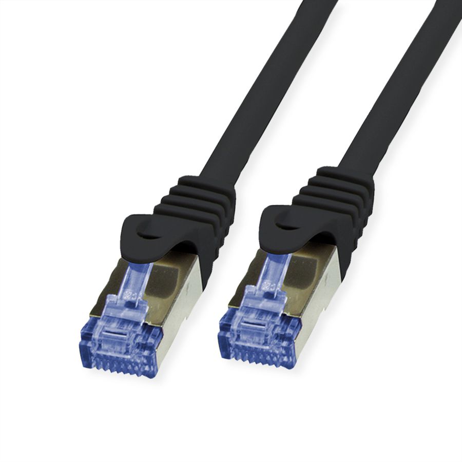 VALUE Cordon outdoor Cat.6A (Classe EA) S/FTP (PiMF) solide LSOH, noir, 20 m