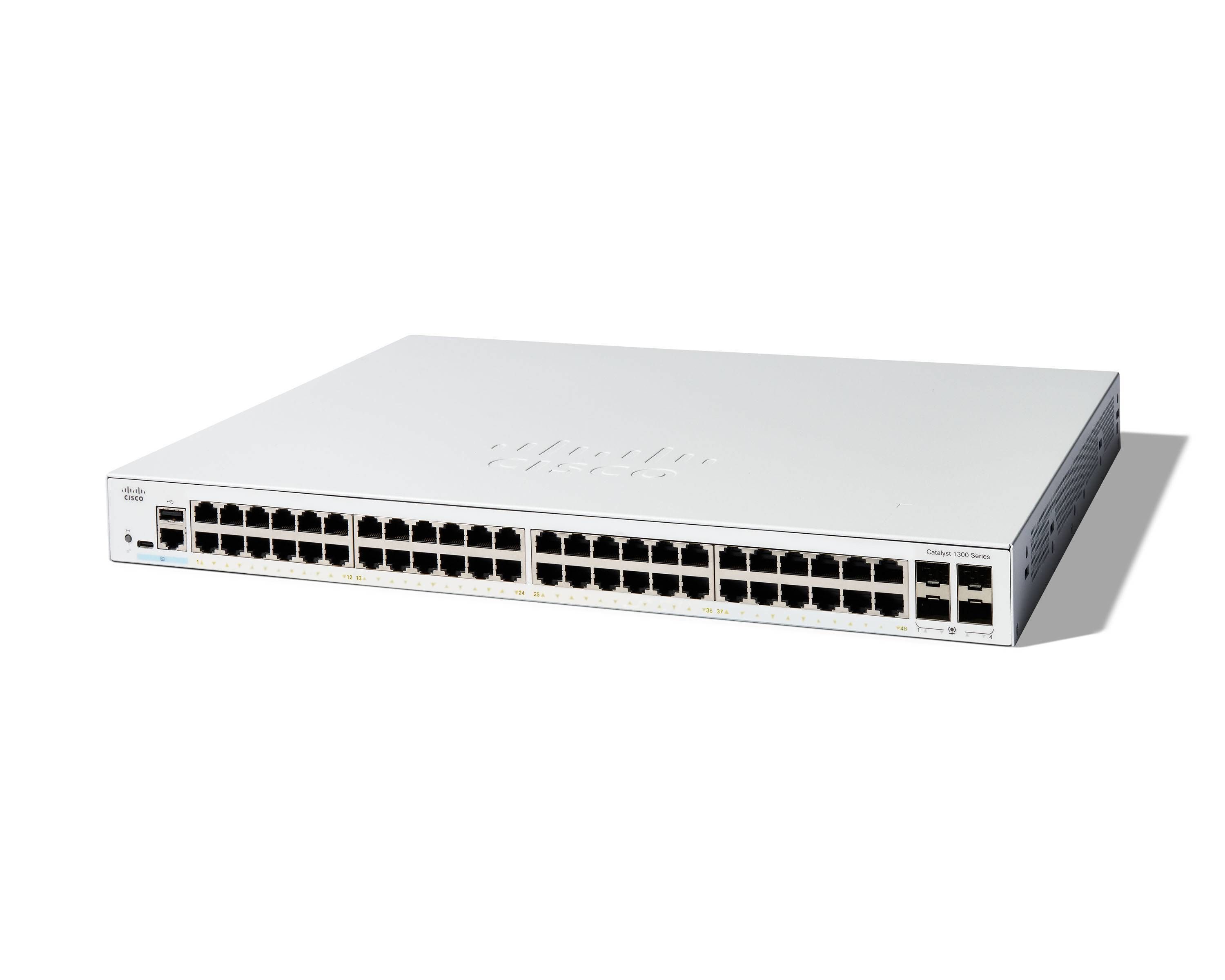 Cisco C1300-48T-4G commutateur réseau Géré L2/L3 Gigabit Ethernet (10/100/1000) Blanc