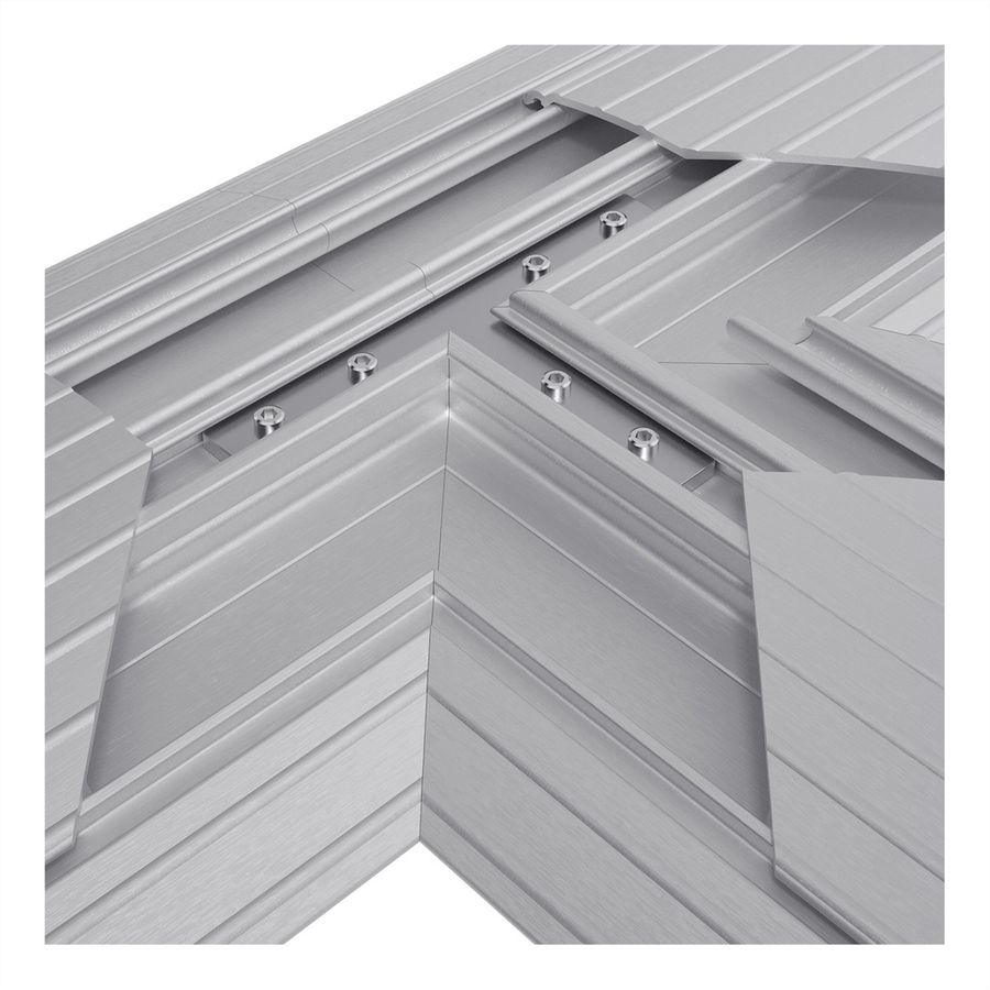 DATAFLEX Addit protège-câbles, raccord en T 462, argent
