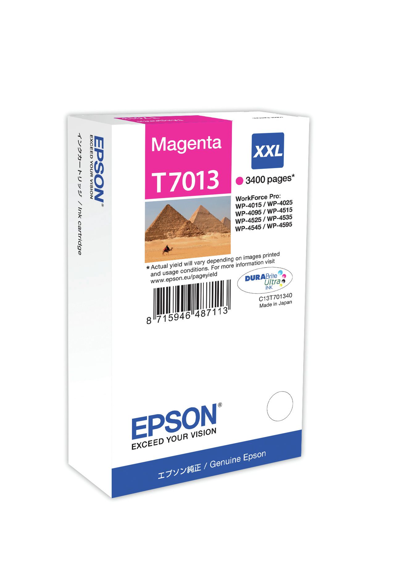 Epson Encre Magenta XXL (3 400 p)