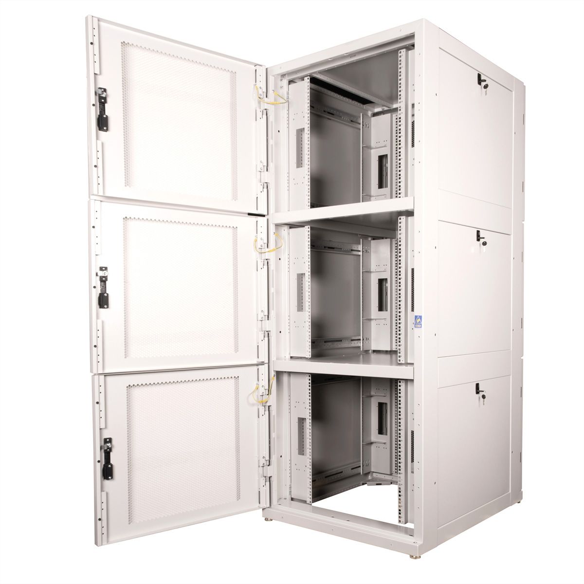 ROLINE Armoire de colocation 42U 800x1000mm, 3 compartiments, gris