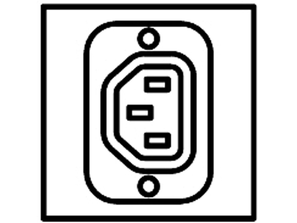 Bâti de prises SCHROFF, IEC, triphasé, 16 A, fiche IEC 60309, 18 x IEC C13