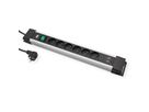 BACHMANN CONNECTUS 6xUTE , 1xinterrupteur 1xUSB A/C 22W 2,0m CEE7/7 gris