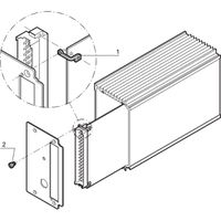 SCHROFF HF Frame Type Plug-In Unit PCB Mounting Bracket, Bottom (Support de montage de carte de circuit imprimé, en bas)