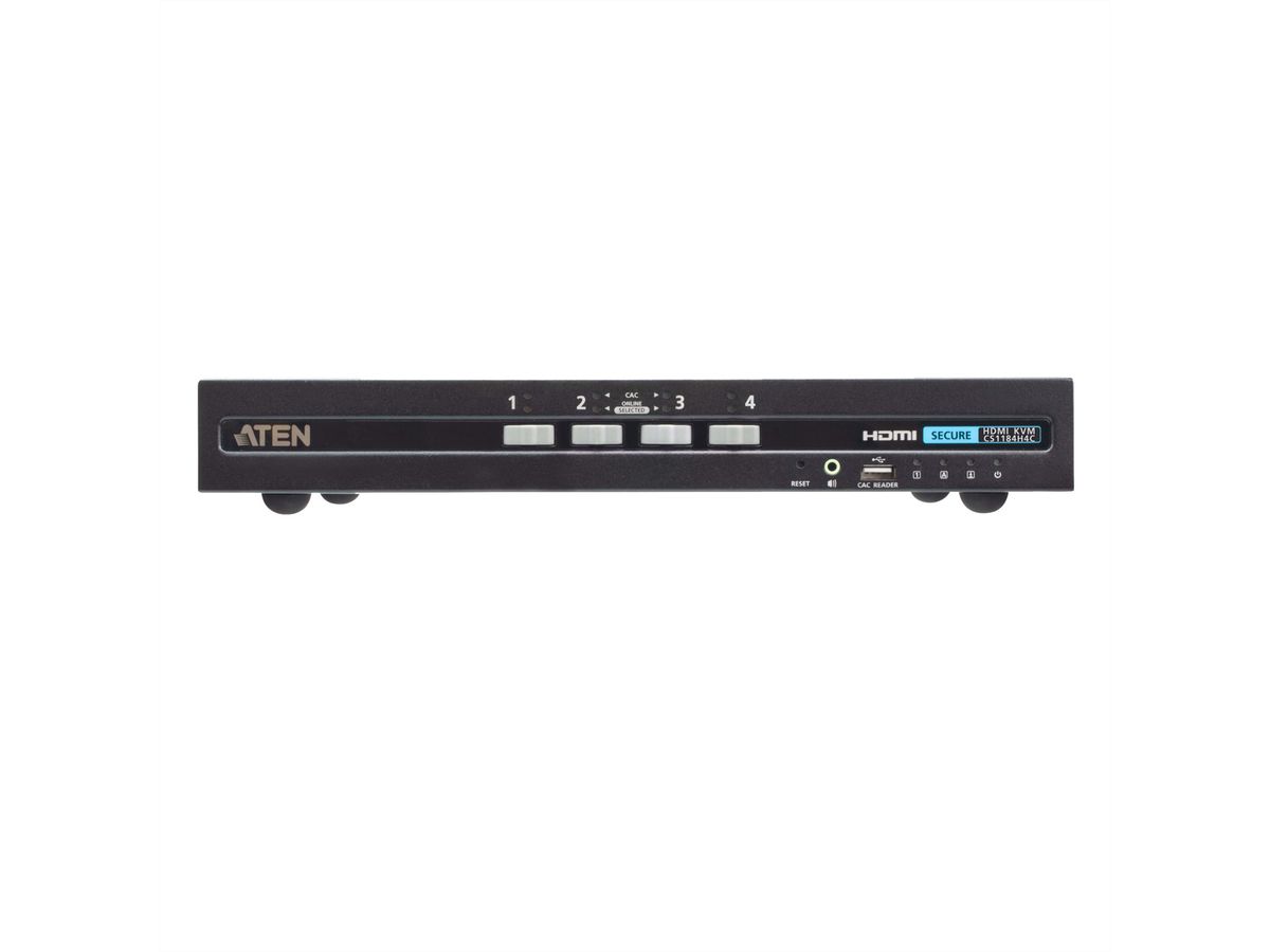 ATEN CS1184H4C Commutateur KVM sécurisé HDMI 4 ports USB avec CAC