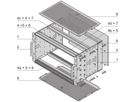 SCHROFF EuropacPRO 19" Kit sous-rack pour carte-mère, robuste, blindée, 6 U, 295 mm