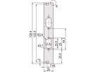 SCHROFF Face avant, plate, Refrofit Shielding, D-Sub Cutout, 3 U, 4 HP, 2 x 9 broches, 2,5 mm, alu, anodisé avant, conducteur arrière