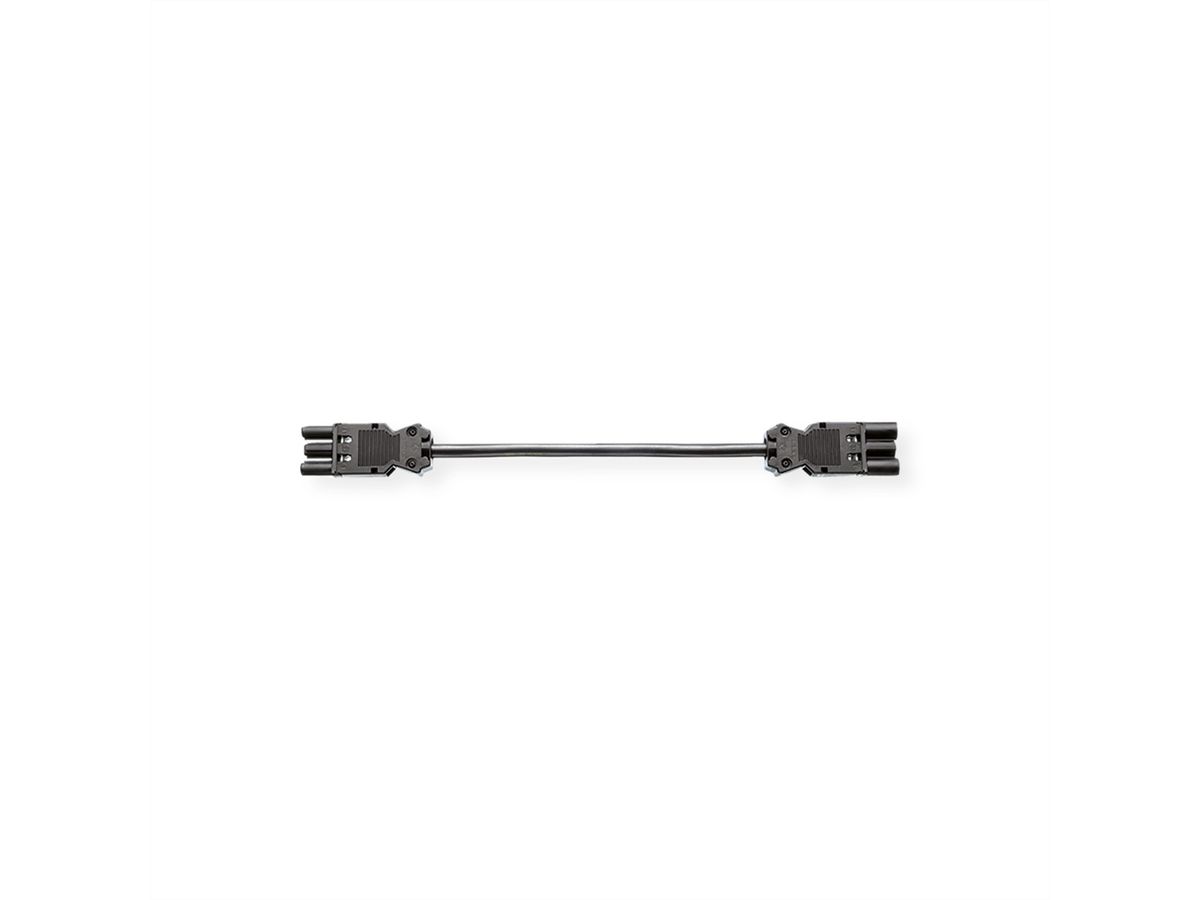 BACHMANN Câble prolongateur GST18-3 Mâle / coupleur, 2 m, noir, 1 m